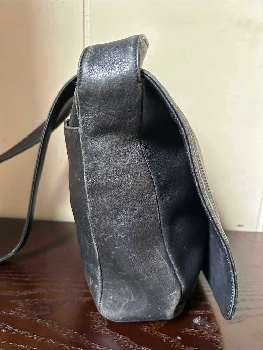 COACH Black Lexington Flap Legacy Leather Messenger Crossbody Shoulder Bag 4183 - Picture 5 of 16